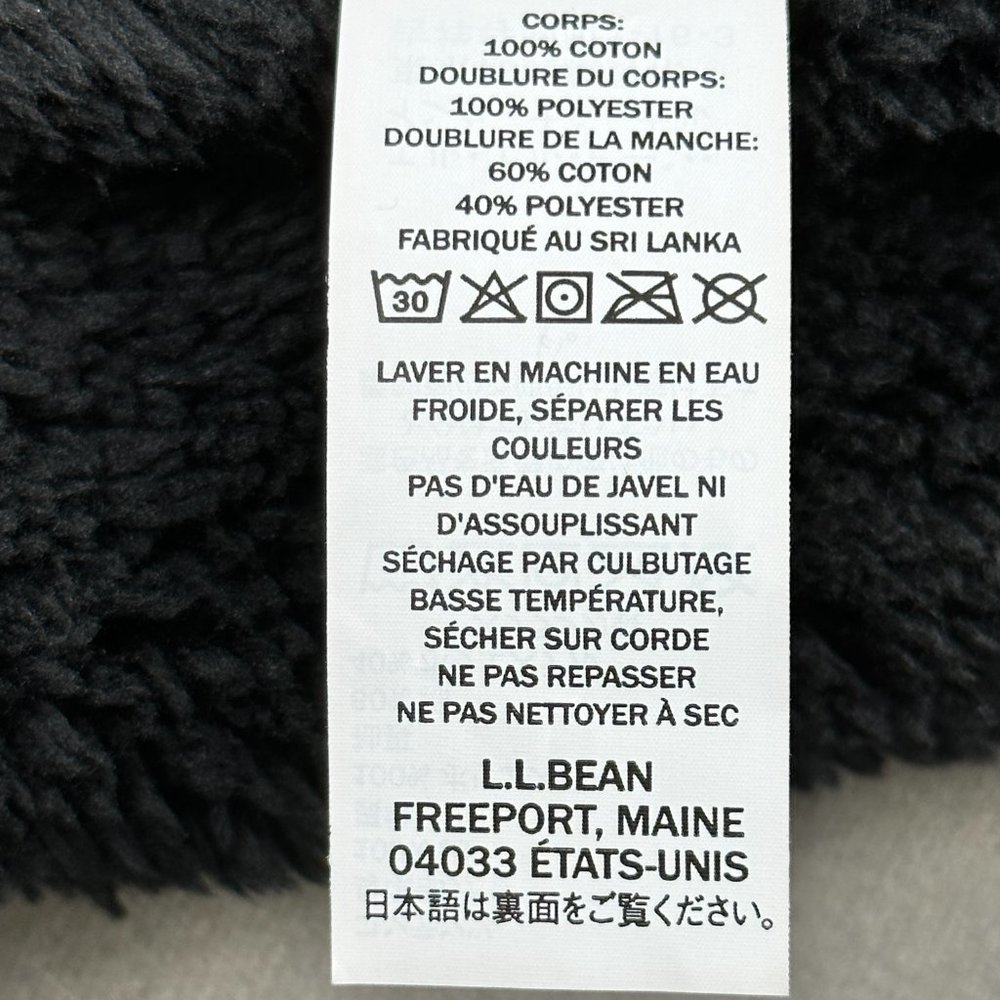 LL BEAN Jacket Relaxed Fit Jacket MENS Fleece Lining Warm Lightweight SIZE Small - Picture 11 of 13